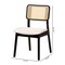 Baxton Studio Dannon Mid-Century Modern Cream Fabric and Black Finished Wood 2-Piece Dining Chair Set 234-2PC-13296-ZORO - alternate 6